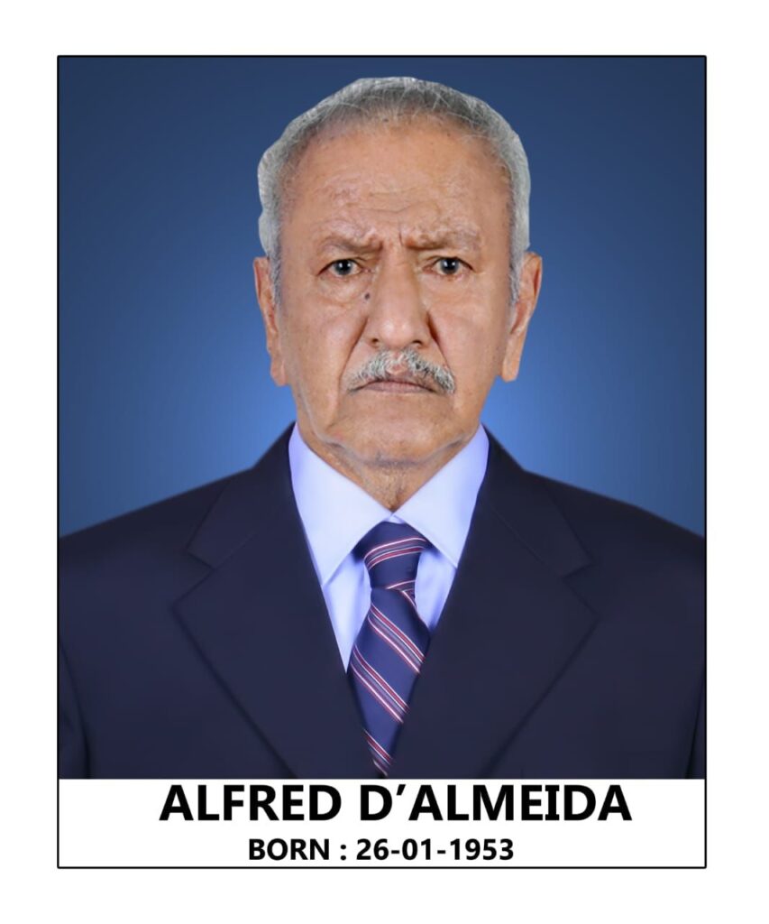 Obituary – Alfred D’Almeida (72 years)