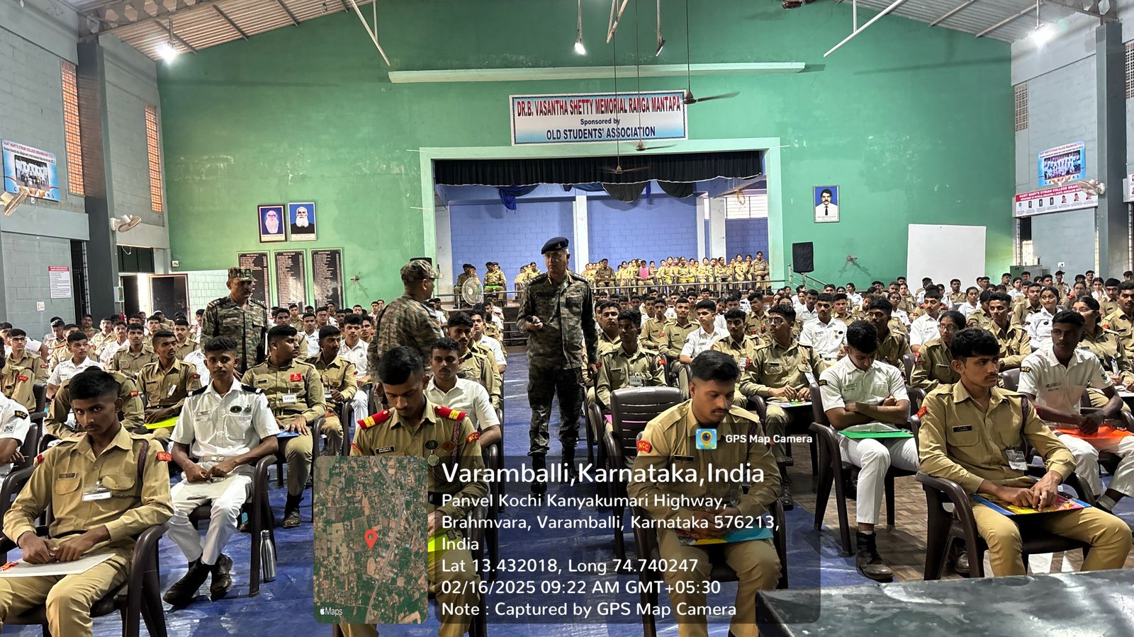 SMS ಕಾಲೇಜಿನಲ್ಲಿ ಎನ್‌ಸಿಸಿ ಪರೀಕ್ಷೆಗಳ ಯಶಸ್ವಿ ಆಯೋಜನೆ