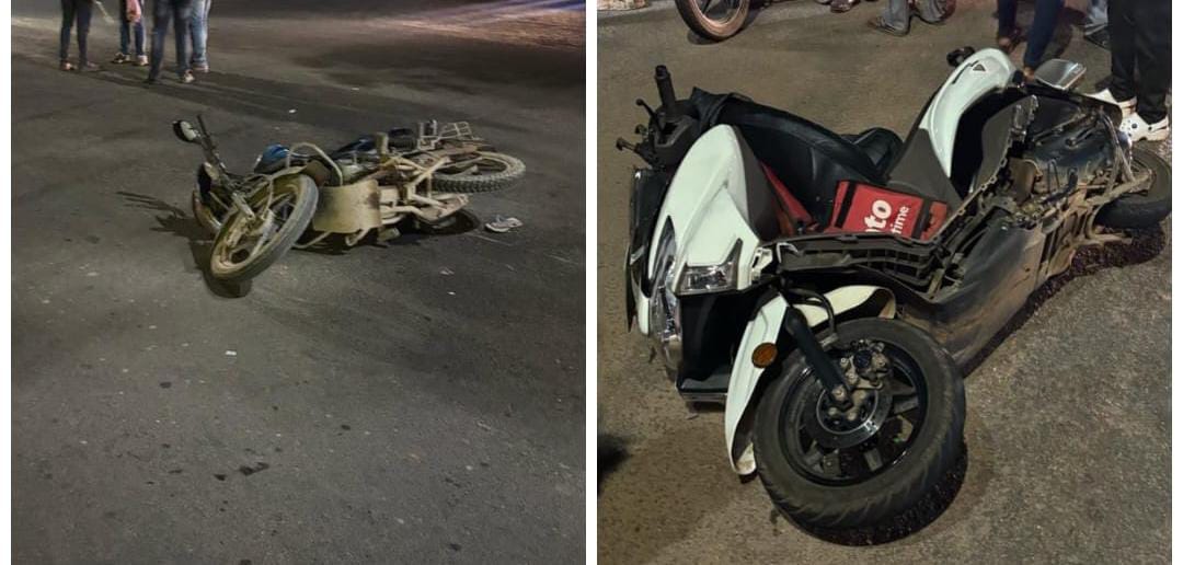 ಪುತ್ತೂರು: ದ್ವಿಚಕ್ರ ವಾಹನಗಳ ನಡುವೆ ಅಪಘಾತ: ಇಬ್ಬರಿಗೆ ಗಾಯ