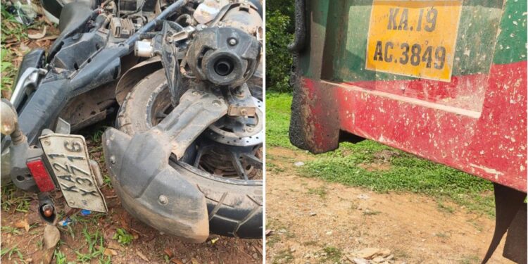 ಗುರುವಾಯನಕೆರೆ : ಬೈಕ್‌ ಮತ್ತು ಟಿಪ್ಪ‌ರ್ ಡಿಕ್ಕಿ, ಬೈಕ್ ಸವಾರ ಸಾವು, ಇನ್ನೋರ್ವ ಗಂಭೀರ