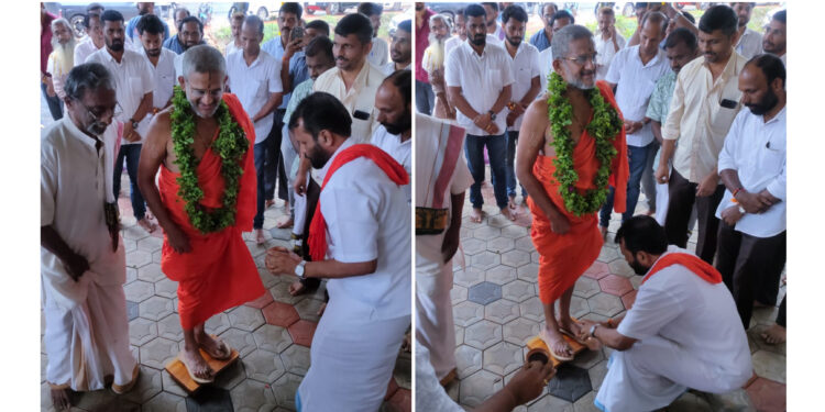 ಪುತ್ತಿಲ ಪರಿವಾರ ಸೇವಾ ಟ್ರಸ್ಟ್ ಕಚೇರಿಗೆ ಭೇಟಿ ನೀಡಿದ ಪೇಜಾವರ ಶ್ರೀ