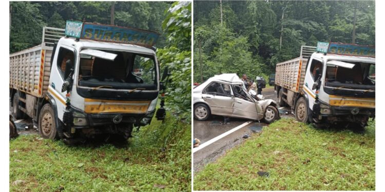 ಸುಳ್ಯ: ಲಾರಿ ಮತ್ತು ಕಾರು ನಡುವೆ ಡಿಕ್ಕಿ: ನಾಲ್ವರು ಮೃತ್ಯು