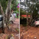 ವಿಟ್ಲ: ಚಾಲಕನ ನಿಯಂತ್ರಣ ತಪ್ಪಿ ಚರಂಡಿಗೆ ಬಿದ್ದ ಕಾರು