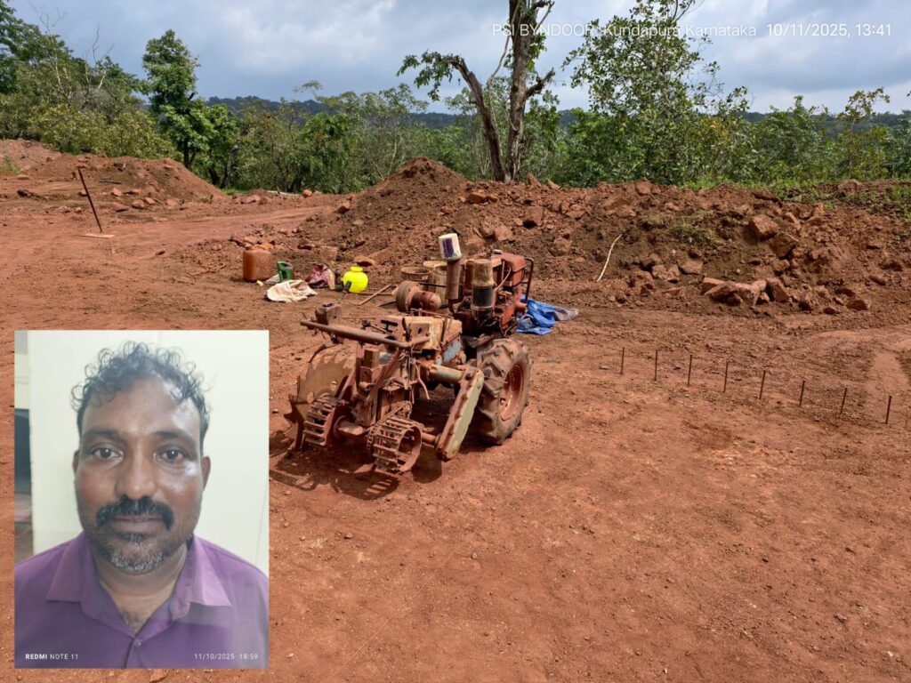 ಸರಕಾರಿ ಜಾಗದಲ್ಲಿ ಅಕ್ರಮ ಕೆಂಪು ಕಲ್ಲು ಗಣಿಗಾರಿಕೆ