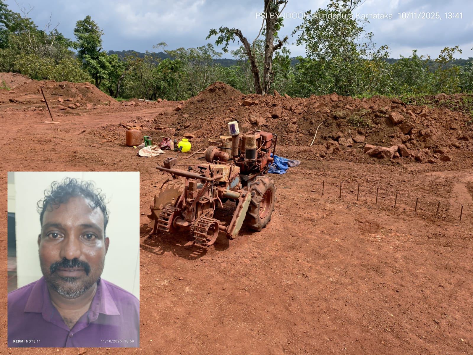 ಸರಕಾರಿ ಜಾಗದಲ್ಲಿ ಅಕ್ರಮ ಕೆಂಪು ಕಲ್ಲು ಗಣಿಗಾರಿಕೆ