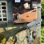 ಪಂಪ್ ಶೆಡ್ಡಿಗೆ ಸಿಡಿಲು ಬಡೆದು ಹಾನಿ