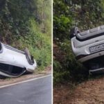 ಚಾರ್ಮಾಡಿ ಘಾಟ್‌ನಲ್ಲಿ ಕಾರು ಪಲ್ಟಿ : ಮೂವರು ಪ್ರಾಣಾಪಾಯದಿಂದ ಪಾರು..!