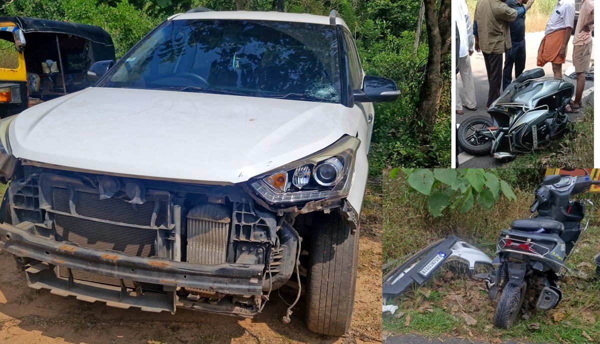 ಶಿರ್ವ:ಕಾರು ಬೈಕ್ ಡಿಕ್ಕಿ ಕಾರಿನೊಂದಿಗೆ ಚಾಲಕ ಪರಾರಿ*