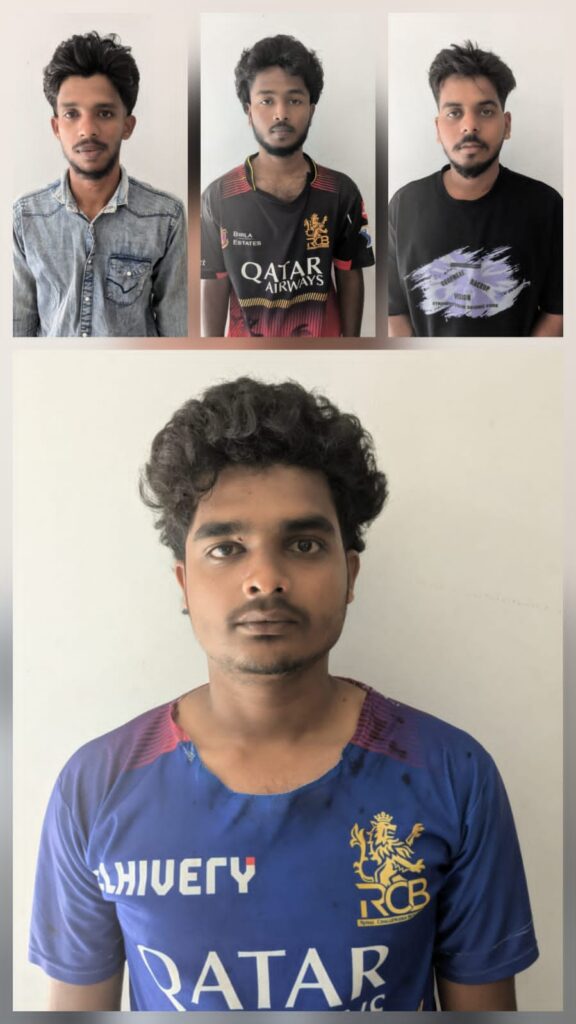 ಬಾರಿನಲ್ಲಿ ಪಾರ್ಟಿ ಮುಗಿಸಿ ಪಡುಕೆರೆ ಸರ್ಕಲ್ ನಲ್ಲಿ ಹೊಡೆದಾಟ ನಾಲ್ಕು ಮಂದಿ ಮಿತ್ರರಿಂದ ಸಂತೋಷ್ ಕೊಲೆ