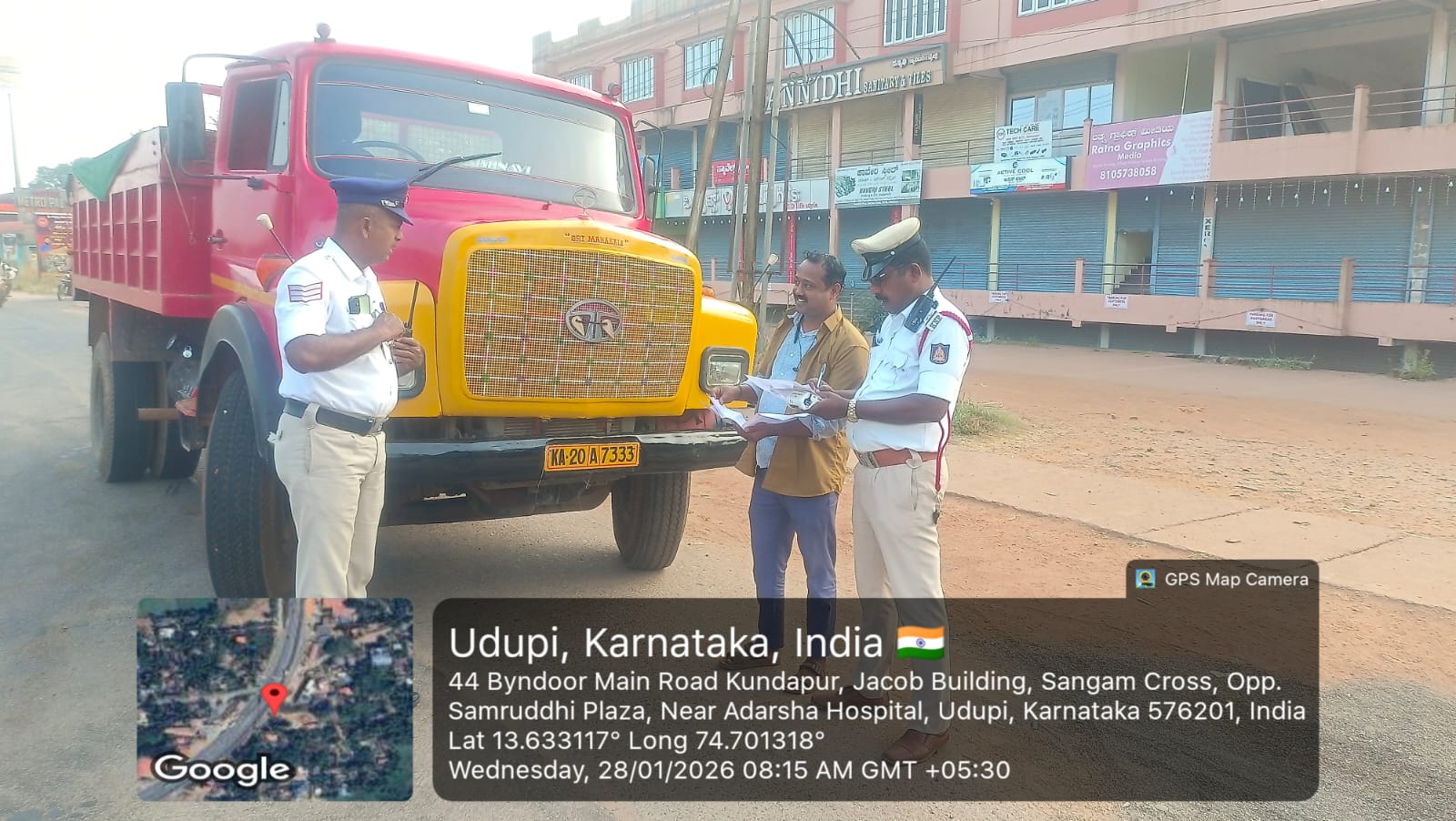 ಉಡುಪಿಯಲ್ಲಿ ಓವರ್‌ಲೋಡ್ ವಾಹನಗಳ ಪರಿಶೀಲನೆ
