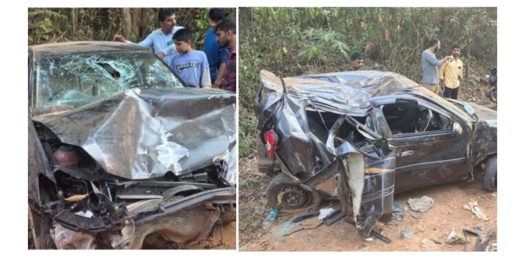 ಅಮಲು ಸೇವಿಸಿ ಡ್ರೈವ್ ಕಾರಿಗೆ ಹಿಂದೆಯಿಂದ ಡಿಕ್ಕಿ: ಚಾಲಕ ವಶಕ್ಕೆ