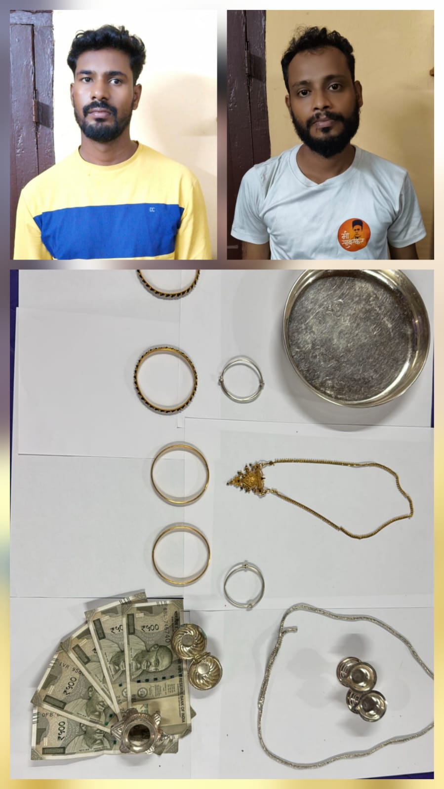 ಕುಂದಾಪುರ ಕಳ್ಳತನ ಪ್ರಕರಣ: ಇಬ್ಬರು ಆರೋಪಿಗಳ ಬಂಧನ, ₹11 ಲಕ್ಷ ಮೌಲ್ಯದ ಚಿನ್ನ-ಬೆಳ್ಳಿ ವಶ