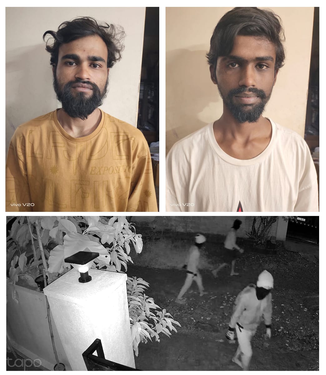 ಅಂತರ್-ರಾಜ್ಯ ಮನೆ ಕಳ್ಳತನದ ಮುಸುಕುಧಾರಿ TATTO – 313 ಗ್ಯಾಂಗ್‌ ಭೇದಿಸಿದ ಮಣಿಪಾಲ ಪೊಲೀಸರು ಇಬ್ಬರು ಅರೋಪಿಗಳು ಹಾಗೂ ಮೌಲ್ಯ ರೂ.7,90,000 ಬೆಲೆ ಬಾಳುವ ಚಿನ್ನಾಭರಣಗಳ ವಶ
