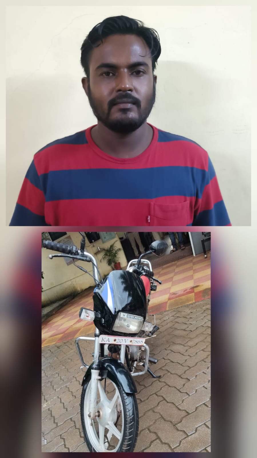 ಕುಂದಾಪುರದಲ್ಲಿ ಮನೆ ಕಳ್ಳತನ + ಬೈಕ್ ಕಳವು: ಗುಜರಾತ್‌ನ ಆರೋಪಿ ಮುರಡೇಶ್ವರದಲ್ಲಿ ಬಂಧನ, ಬೈಕ್ ವಶ