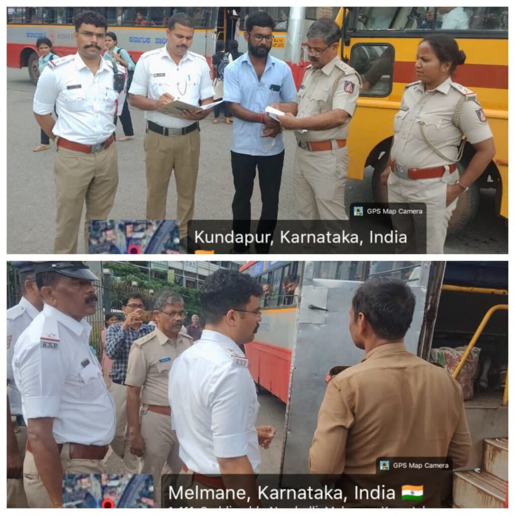 ಕುಂದಾಪುರ: ಸಂಚಾರ ನಿಯಮ ಉಲ್ಲಂಘಿಸುವ ಬಸ್, ಶಾಲಾ ವಾಹನಗಳ ವಿರುದ್ಧ RTO ಮತ್ತು ಪೊಲೀಸರಿಂದ ಜಂಟಿ ಸ್ಪೆಷಲ್ ಡ್ರೈವ್!