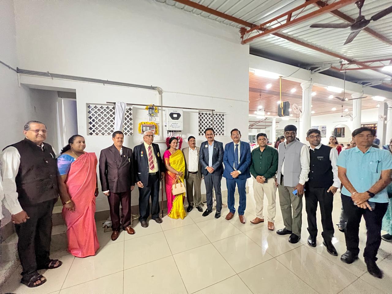 ಮೂಡುಬೆಳ್ಳೆ ಲಯನ್ಸ್ ಸೇವಾ ಭವನದಲ್ಲಿ ಕೆನರಾ ಬ್ಯಾಂಕ್ CSR ಅಡಿಯಲ್ಲಿ ಸೌರ ವಿದ್ಯುತ್ ವ್ಯವಸ್ಥೆ ಉದ್ಘಾಟನೆ