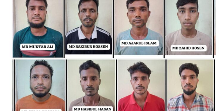 ಸುರತ್ಕಲ್‌ನಲ್ಲಿ ಅಕ್ರಮವಾಗಿ ನೆಲೆಸಿದ್ದ 8 ಬಾಂಗ್ಲಾದೇಶ ಪ್ರಜೆಗಳ ಬಂಧನ