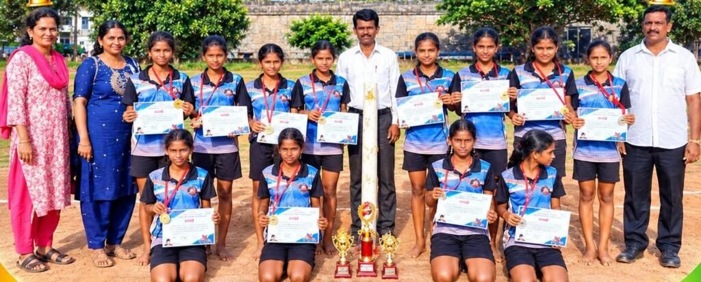 ಹಾಲಾಡಿ: ವಿದ್ಯಾರ್ಥಿನಿಯರ ಖೋ ಖೋ ತಂಡ ಜಿಲ್ಲಾ ಮಟ್ಟಕ್ಕೆ ಆಯ್ಕೆ
